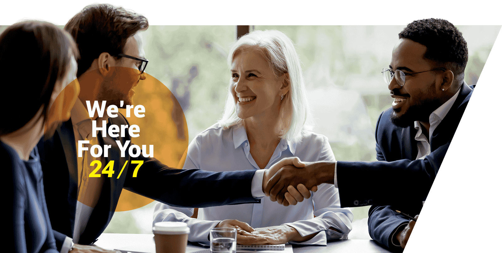 Business Group Handshake