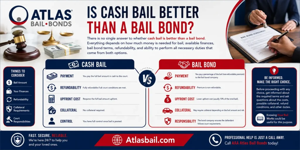Is Cash Bail Better Than a Bail Bond